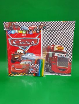 Kit Colorir Com Lápis Carros