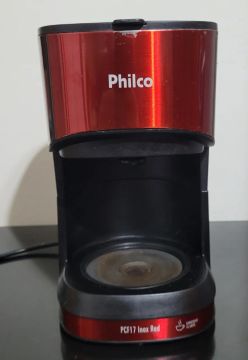 Cafeteira elétrica Philco PCF17 Inox Vermelha 15 Xícaras sem o Jarro 220v
