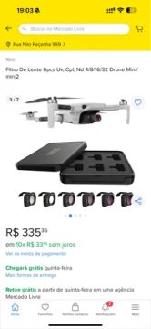 Filtro De Lente 6pcs Uv, Cpl, Nd 4/8/16/32 Drone Mini/ mini2