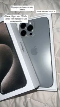 iPhone 15 Pro Max 256 GB - Sem marcas de uso
