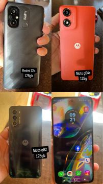 Smartphones moto e Xiaomi 