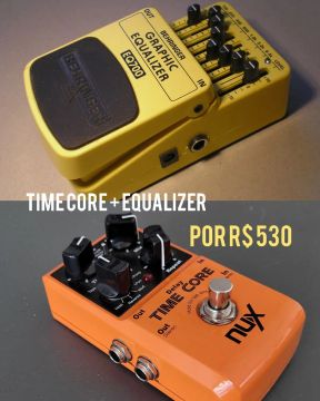 Pedal de Guitarra Behringer EQ700 + Nux Time Core