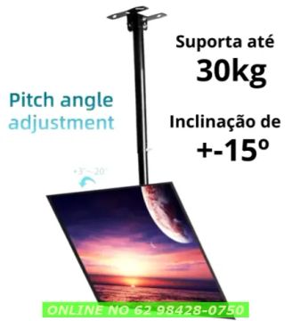 Suporte Retrátil Articulado Tv Monitor Parede Teto 14 A 42