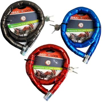 Cadeado Para Moto Bike Portão Metal Reforçado Navy Pro