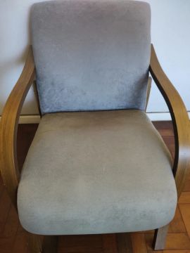 Poltrona de tecido 