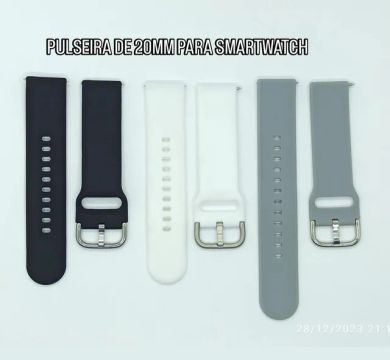 Pulseira para relógio smartwatch 20mm Amazfit Haylou Samsung Colmi etc