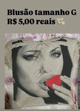 Blusão tamanho G - R$ 5,00
