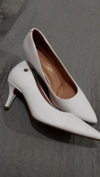 Scarpin Vizzano branco, 36