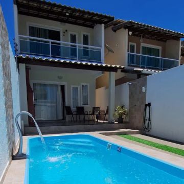 Casa para Temporada com Piscina em Arembepe com 3/4
