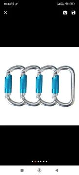 Mosquetão de alumínio automático rapel escalada alpinismo Petzl 