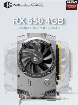 Placa de vídeo nova! AMD RX550 4GB Ddr5 (90 dias de garantia!)