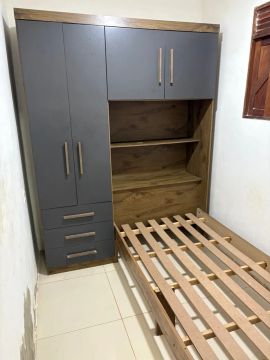 Guarda-Roupa com Cama solteiro 