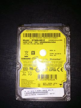 HD Samsung Momentus 500GB SATA 3.0GBPS