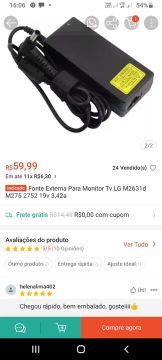 Fonte de 19 volts 