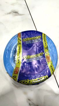 Cabo flexivel cobrecom 100m azul claro 2.5mm - envio rapido