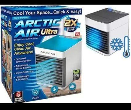 Mini Ar Condicionado Climatizador Umidificador Ventilador Portátil USB Led