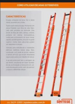 Escada síntese - 2 Lances - Segurança e Facilidade