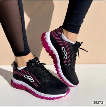 Tênis Feminino Olympikus Preto e Rosa