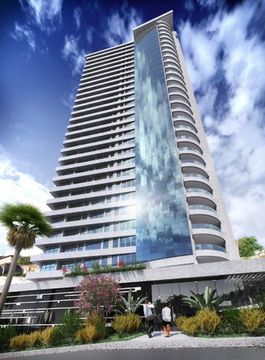 Fantástico apartamento com 4 suítes em areia preta
