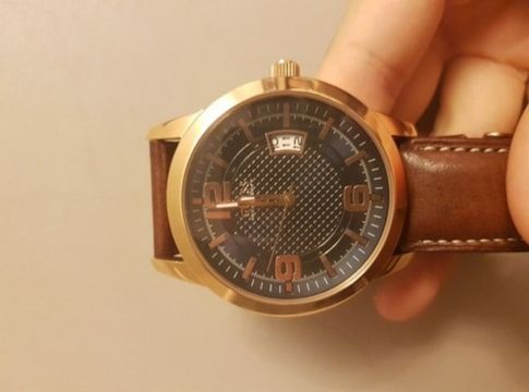 Relógio masculino guess original couro