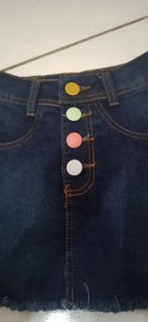 Saia jeans Infantil Semi Nova