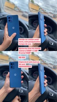 Motorola semi novo com nota fiscal 