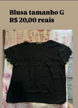 Blusa tamanho G - R$ 20,00