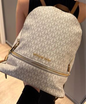 Mochila Rhea Zip Logo Médio - Michael Kors 