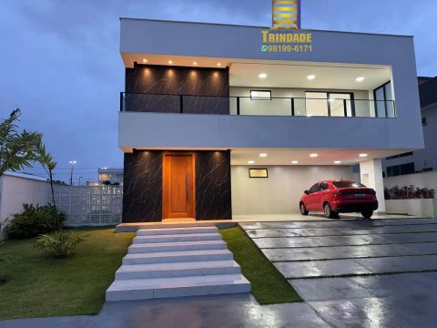 CONDOMINIO ALPHAVILLE, LINDA CASA DE LUXO NO ARAÇAGI, NASCENTE E SUPER VENTILADA, CASA NOV