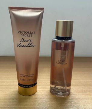 Kit Victoria's Secret Bare Vanilla - Loção + Body Mist