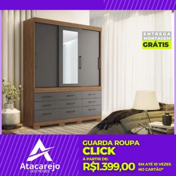 Guarda Roupa Casal Entrega e Montagem Grátis 