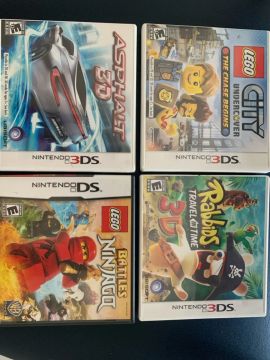 Lote de 4 jogos Nintendo 3DS