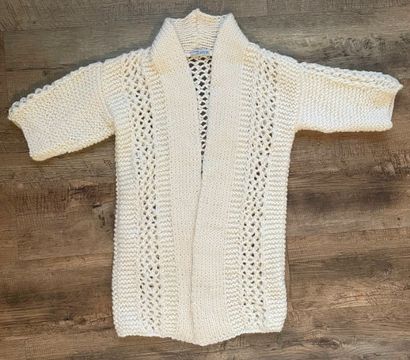 colete tricô off white