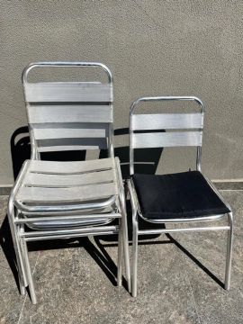 Cadeiras de alumínio para área externa