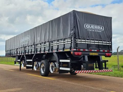 Carreta Graneleira Guerra 0km 4 Eixos 14 Com Roda de Alumínio