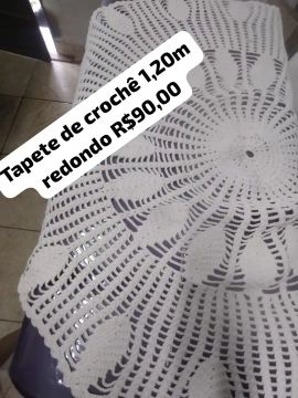 Tapete artesanal redondo 