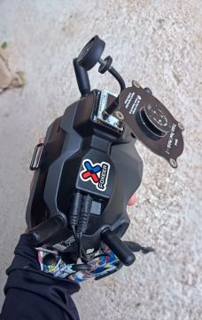 Oculos fpv DJI goggles v1 com adaptador analógico.