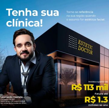 Clínica de Estética completa, no shopping 