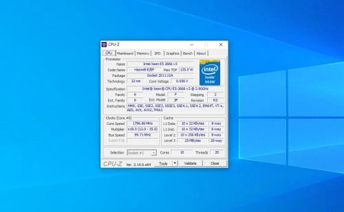 Processador Intel Xeon E5 2666 v3 3,5 GHZ