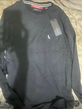 camiseta Reserva, manga longa, preta. Nova. 