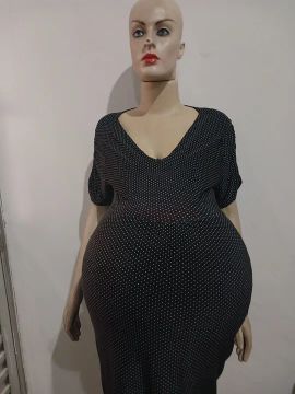 Vestido de bolinha para gestante 