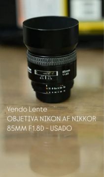 Lentes Nikon 35mm 1.8 e 85mm 1.8