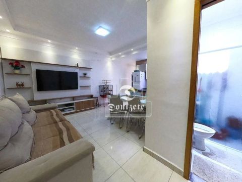 Cobertura com 2 dormitórios à venda, 105 m² por R$ 435.000,00 - Vila Scarpelli - Santo And