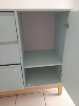 cômoda em azul bebê - usado