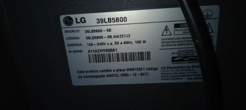 VENDE OU TROCA TV LG 39 COM PROBLEMA APENAS NA TELA