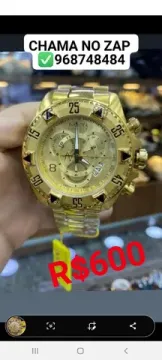Relógio Invicta Excursion Gold Multifuncional Entrega Gratis