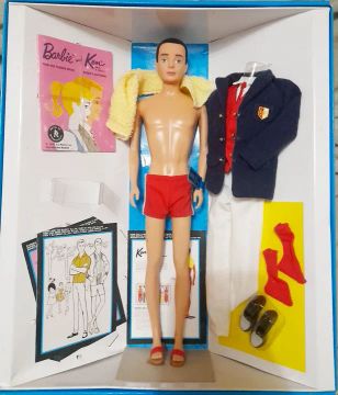 Boneco Ken 1965 na caixa Barbie Collector