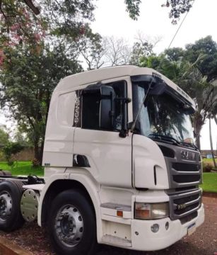scania p-310 no chassi. 8x2 completa com freio retarder