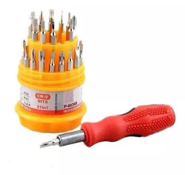 Kit Jogo De Chave De Precisão 31 Peças Multiuso Portátil<br><br>