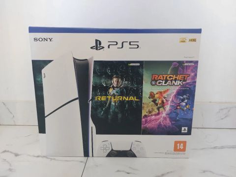 Ps5 Slim Mídia Física Bundle 2 Jogos Novo 1 Ano de Garantia Aceito troca em Videogames